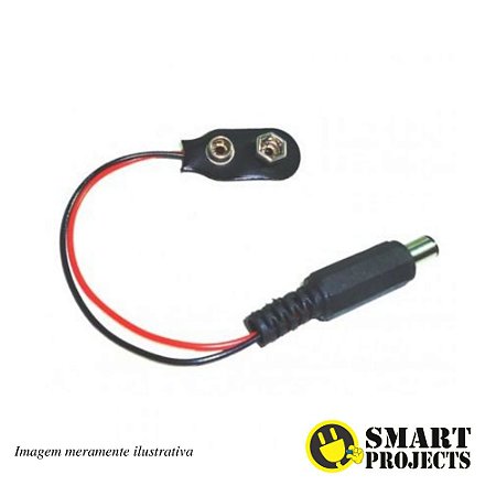 Conector para Bateria com Plug P4 9V