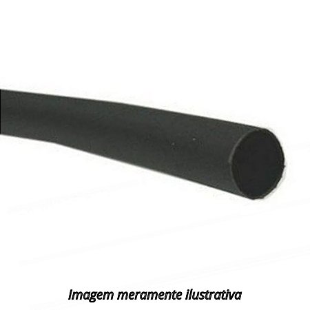 Espaguete Termo Retrátil 10mm Preto (metro)