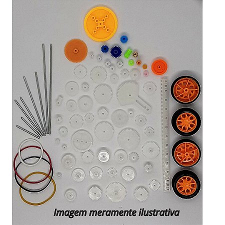 Kit DIY Engrenagens Diversas Polias e Correias A1075