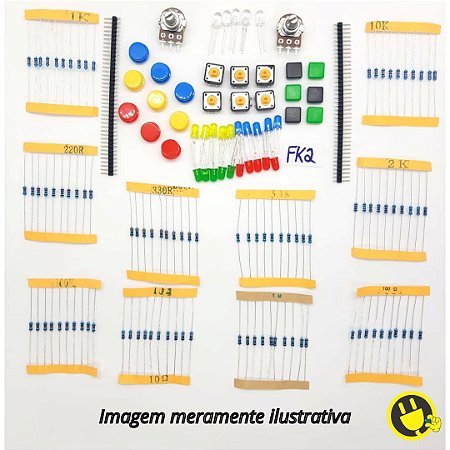 Kit Componentes e Acessórios FK2 para Arduino - Raspberry