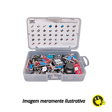 Kit com 37 Módulos e Sensores com Caixa