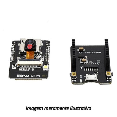 Módulo ESP32 CAM com Câmera OV2640 + Módulo ESP32-CAM-MB