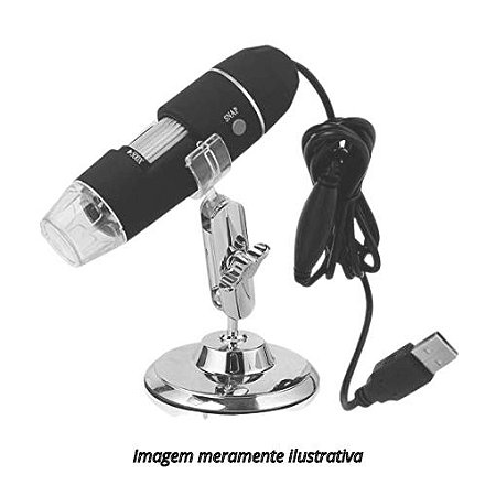 Microscópio Profissional Digital USB Zoom 1600x