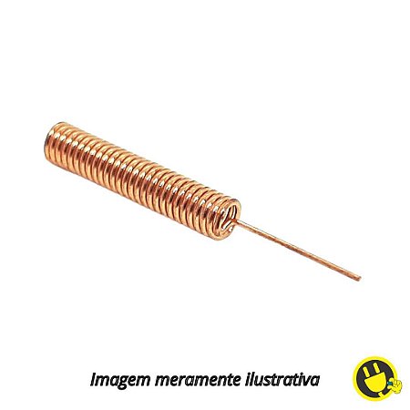 Antena Helicoidal 2dBi para RF 433MHz