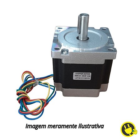 Motor de Passo NEMA 34 JK86HS78-5504 45KGF Impressora 3D CNC