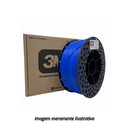 FIlamento PLA 1,75mm 1Kg Azul para Impressora 3D 3N3