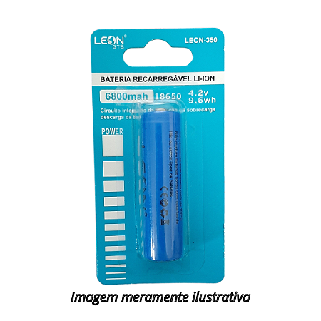 Bateria Recarregável LI-ION 18650 4.2V 6800mah