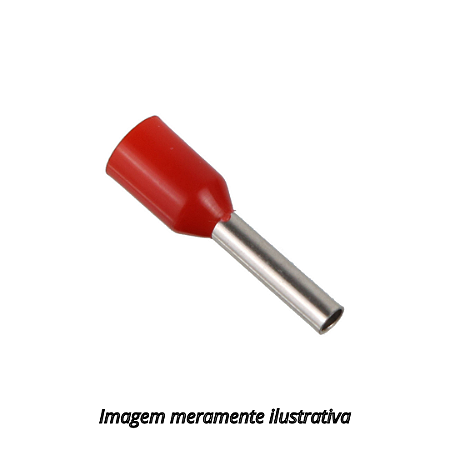 Terminal Ilhós Pré Isolado Vermelho 1mm²