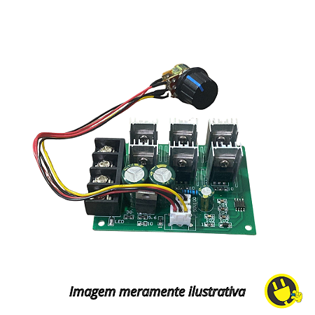 Controlador de Velocidade Motor PWM DC 9V-55V 40A