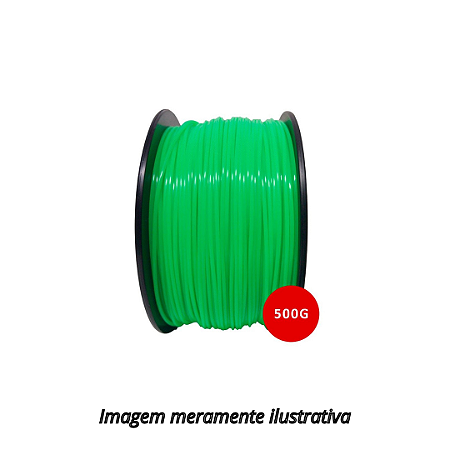 FIlamento PLA 1,75mm 500g Verde Fluo para Impressora 3D 3N3