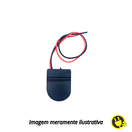 Suporte para Bateria CR2025 CR2032 com Botão ON/OFF