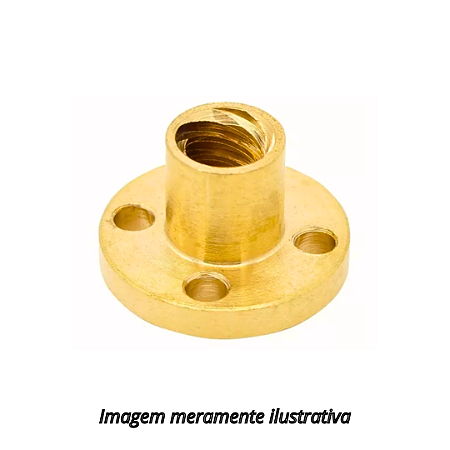 Castanha Para Fuso Trapezoidal TR8 Passo 2mm