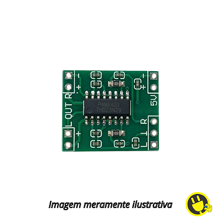 Módulo Mini Amplificador Digital PAM8403 3W Classe D