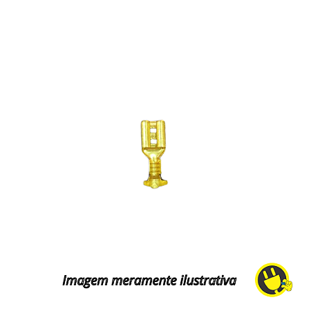 Terminal Fêmea 4,7mm Latão