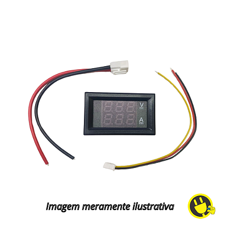 Display Voltímetro Amperímetro Digital 100V 50A