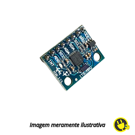 Acelerômetro e Giroscópio 3 Eixos 6 DOF MPU-6050 - Pinos Soldados