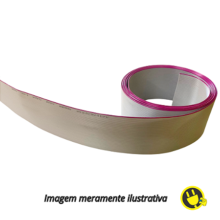 Cabo Flat 40 vias 28AWG Cinza (Metro)