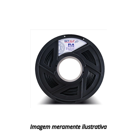 FIlamento PLA 1,75mm 1Kg Preto para Impressora 3D GTMax3D