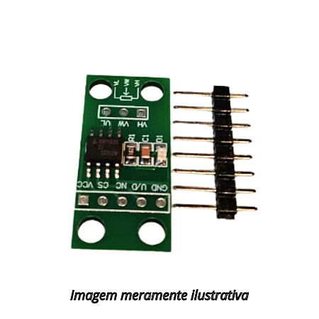 Módulo Potenciômetro Digital X9C103S DC 3 a 5v