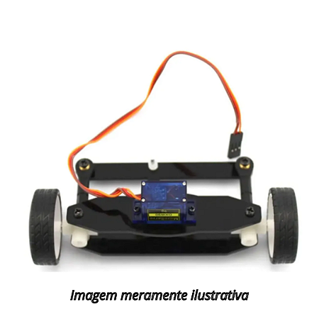 Sistema de Movimentação Dianteiro ZX2 com Rodas e Servo Motor