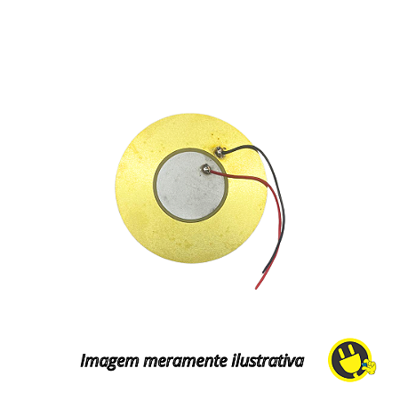 Pastilha Transdutor Piezo Elétrico 50mm