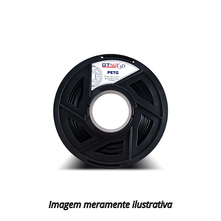 Filamento PETG 1,75mm 1Kg Preto GTMax3D