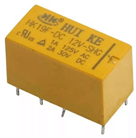 Rele 12v 8 Pinos HK19F-SHG DC