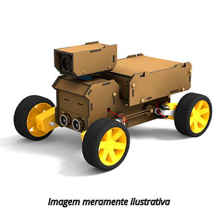 Chassi 4 Rodas Robô Garra PioneerDS 2 em 1