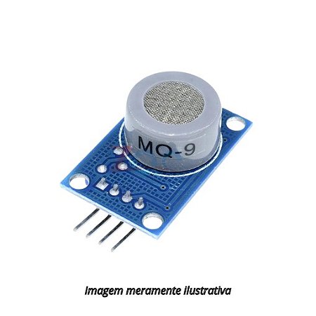 Sensor de Gás MQ-9 Monóxido de Carbono CO