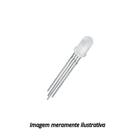 LED RGB Anodo Comum Difuso 5mm