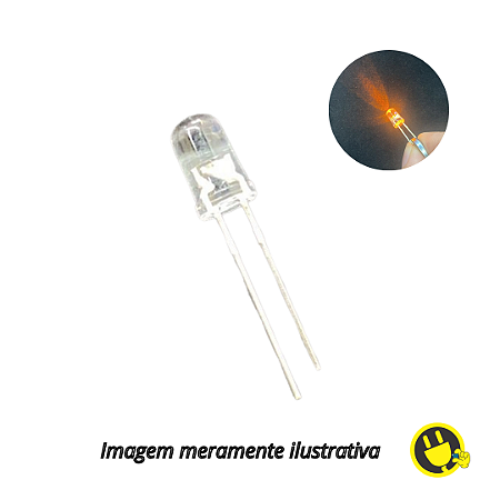 LED Cristal Amarelo 5mm