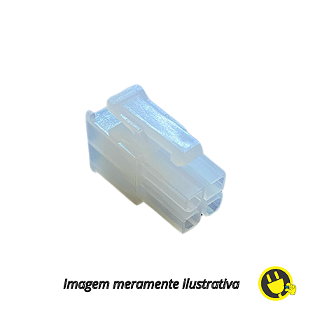 Conector Alojamento Macho Mini Fit 4 Vias 4,20mm