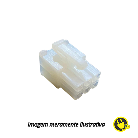 Conector Alojamento Macho Mini Fit 6 Vias 4,20mm