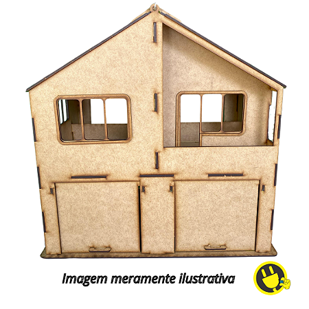 Kit DIY Casa em MDF para Projetos de Automação Residencial
