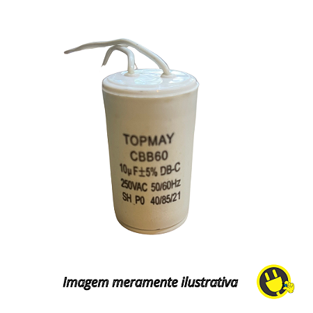 Capacitor ACV 10µF 250V  Cilíndrico