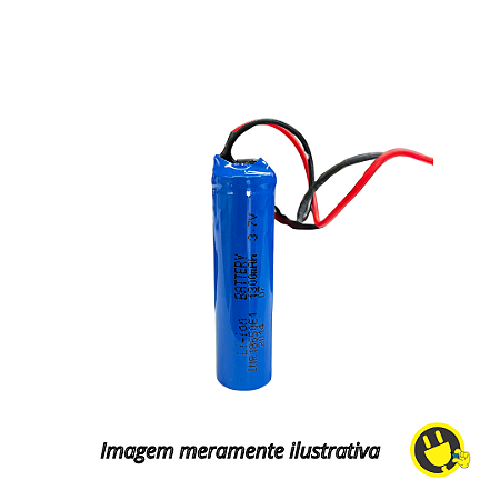 Bateria de lítio recarregável CR18650 3.7V 1300mAh