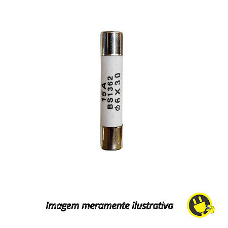 Fusível Cerâmico 6x30 15A para Forno Micro-ondas