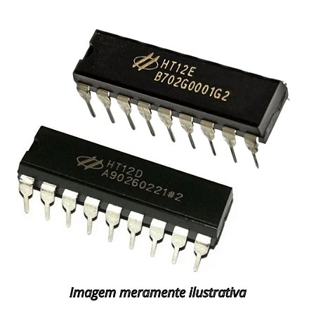 Circuito Integrado HT12D Decoder + HT12E Encoder para RF 433mhz