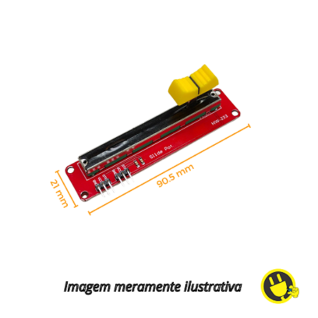 Módulo Potenciômetro Linear Deslizante 10K