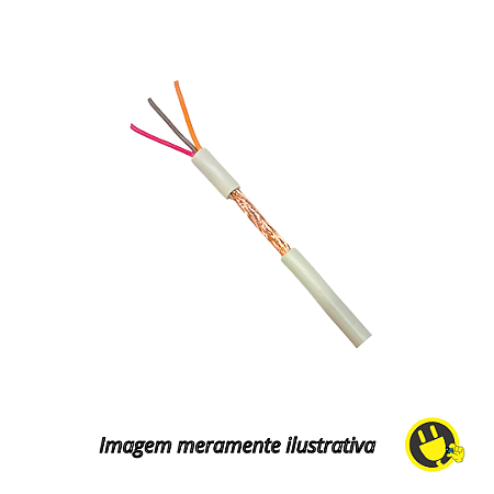 Cabo Manga 03 X 22 AWG - Com Blindagem (Metro)