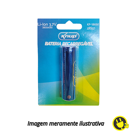 Bateria Recarregável LI-ION 18650 3.7V 3800mAh