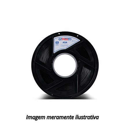 FIlamento ASA 1,75mm 1Kg Preto para Impressora 3D GTMax3D