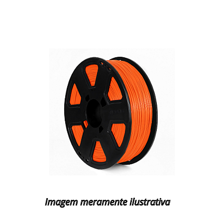 Filamento PLA 1,75mm 1Kg Laranja 3D Fila