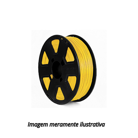 Filamento PLA 1,75mm 1Kg Amarelo 3D Fila