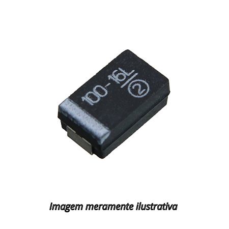Capacitor Eletrolítico de Tântalo SMD 100uF 16V 10%