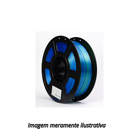 Filamento PLA SILK Duo 1,75mm 1Kg Azul e Verde 3D Fila