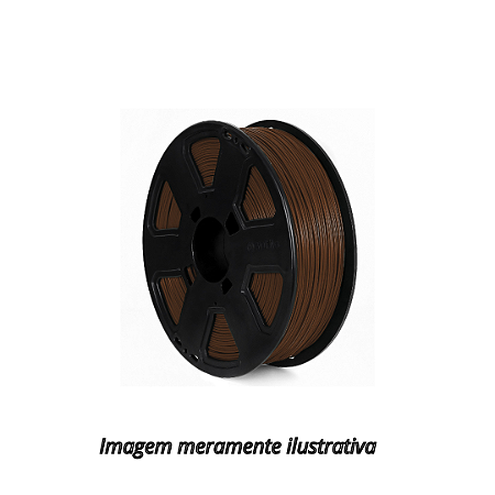 Filamento ABS 1,75mm 1Kg Marrom Imperador 3D Fila