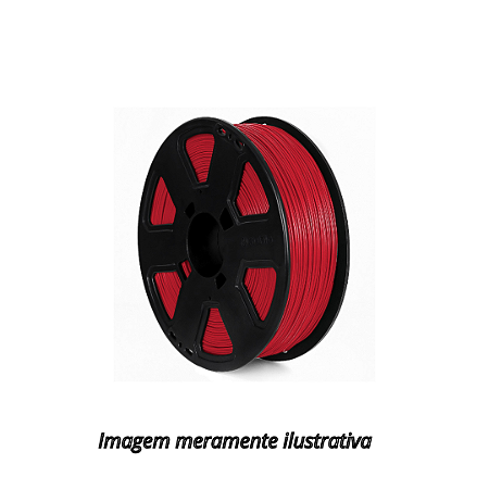 Filamento ABS 1,75mm 1Kg Vermelho Aranha 3D Fila