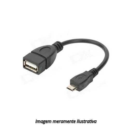 Adaptador OTG USB Fêmea para Micro USB Macho