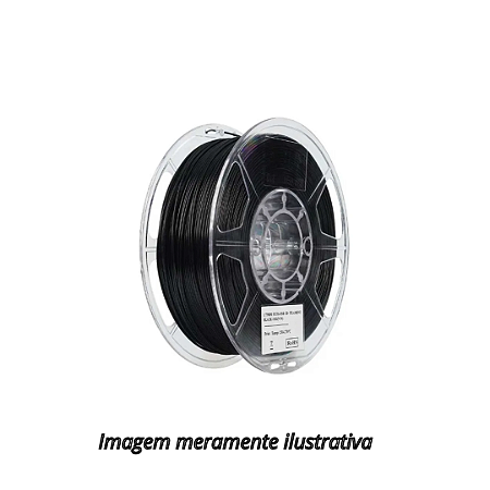 Filamento PETG-ESD 1,75mm 1Kg Preto Esun